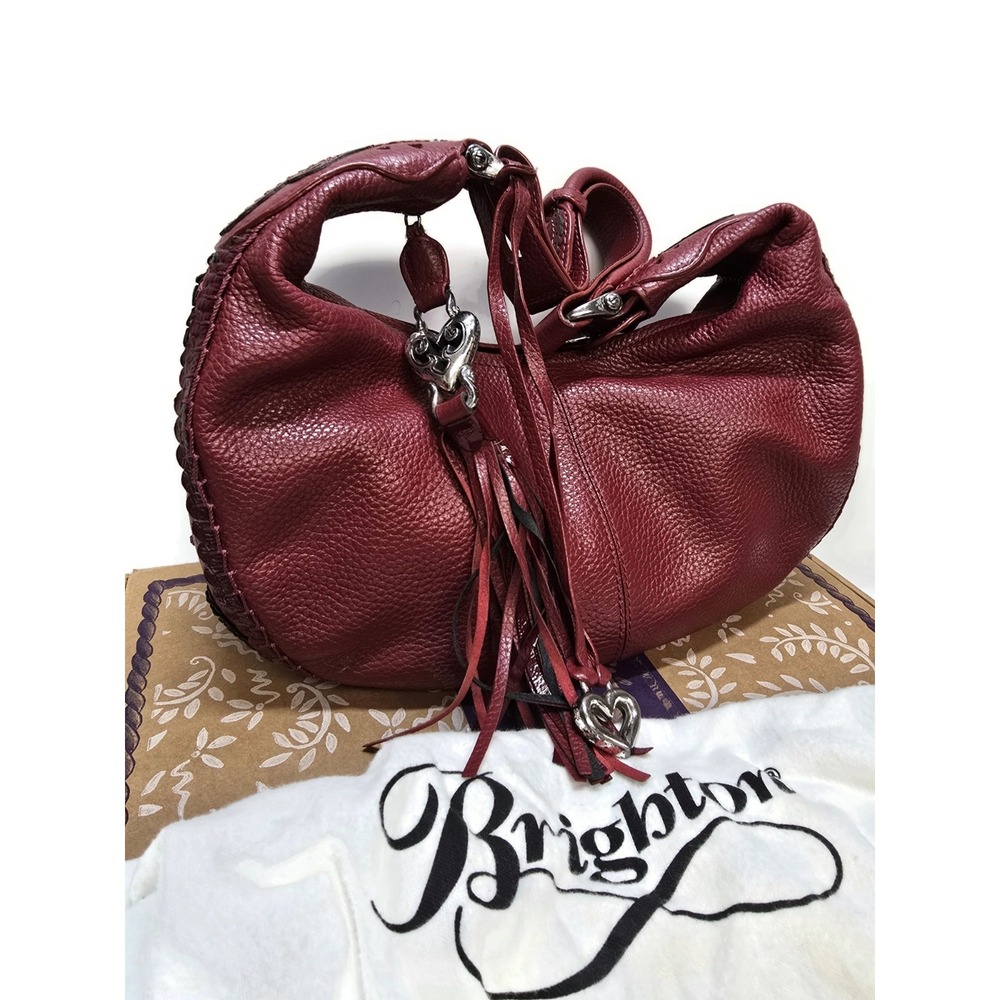 BRIGHTON RED IVANKA MASTERPIECE COLLECTION SHOULDER‎ HANDBAG PURSE ORIGINAL BOX